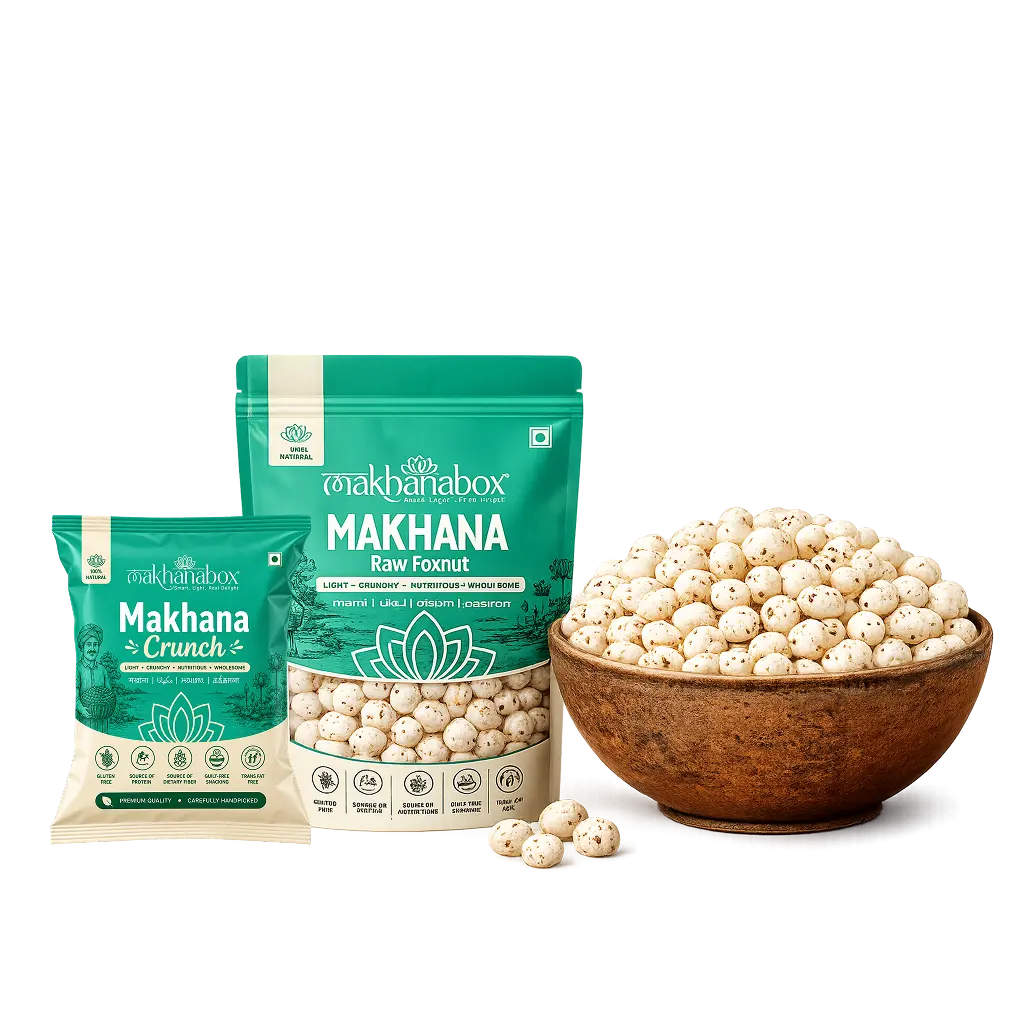 6+ Suta raw phool makhana (fox nuts) pouch